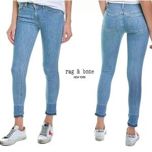 NWT Rag & Bone Pham Ankle Skinny Light Wash Jeans